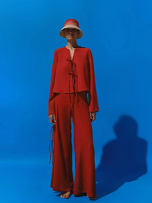 Parma Blouse | Fire Red
