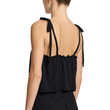 Unwind Shoulder Tie Tank | Black