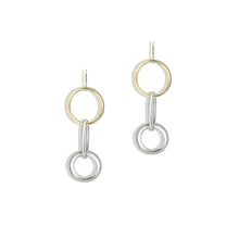 Two Tone Drop Hoops | Two Tone