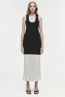 Womens | Zaden Knit Combo Midi Dress | Black Multi