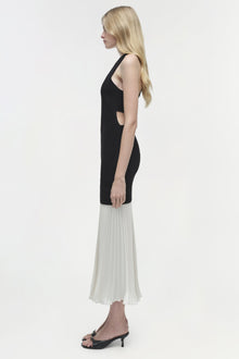 Womens | Zaden Knit Combo Midi Dress | Black Multi