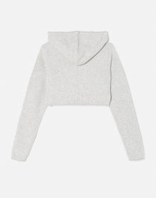 Mini Knit Hoodie | Light Grey