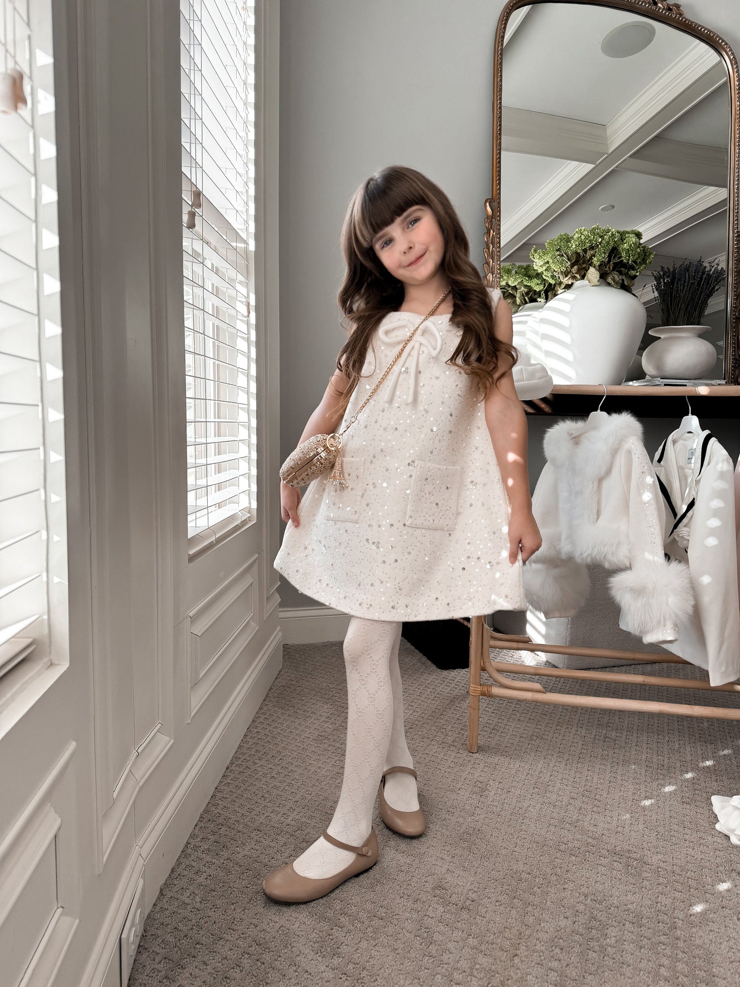 Baby Girls | Marshmallow Wool Dress | Beige