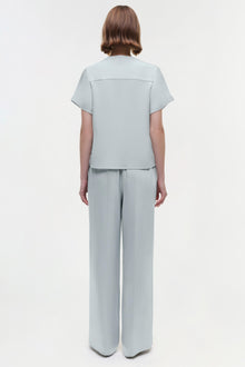 Womens | Addy Satin T-Shirt | Powder Blue