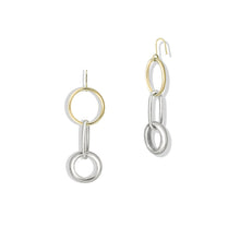 Two Tone Drop Hoops | Two Tone