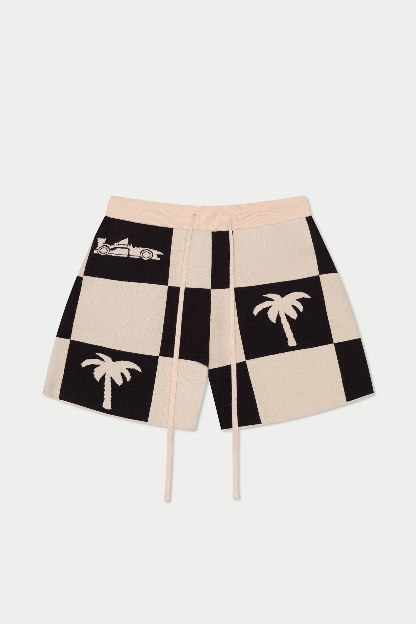 Victory Lap Knit Short | Black/White