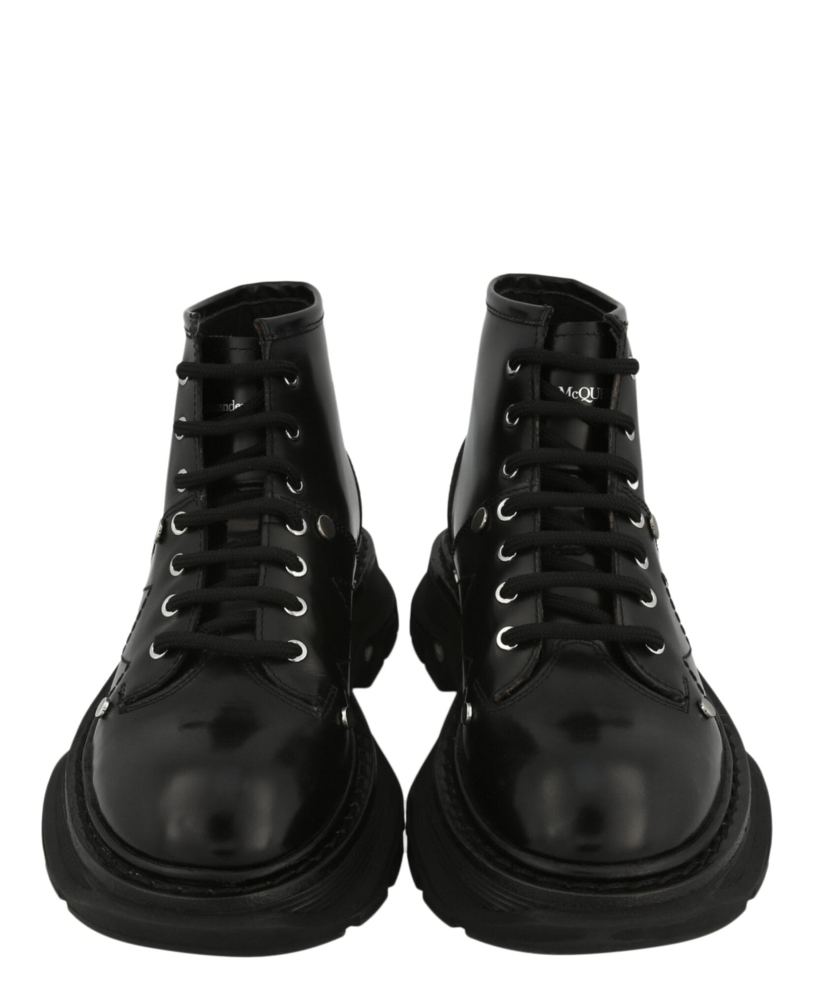 Alexander McQueen | Leather Ankle Combat Boots