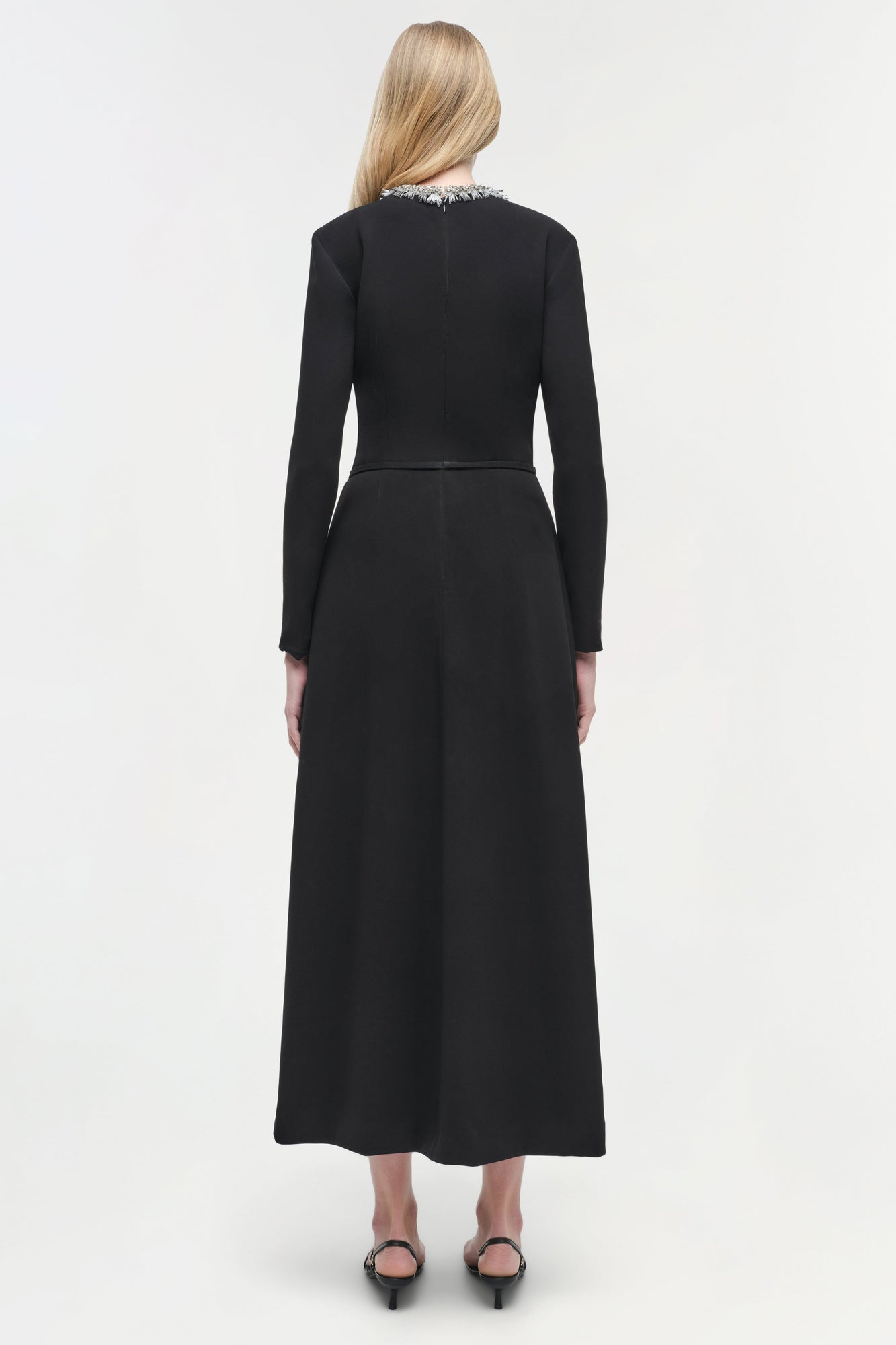 Womens | Esther Embellished Midi Dress | Ivory Multi