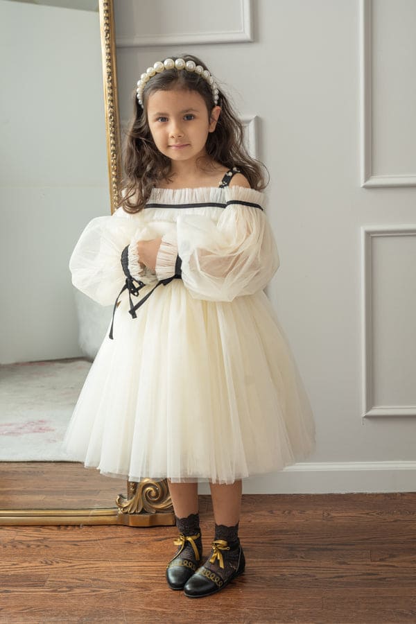 Baby Girls | Coco-Ivory Tulle Dress | Ivory