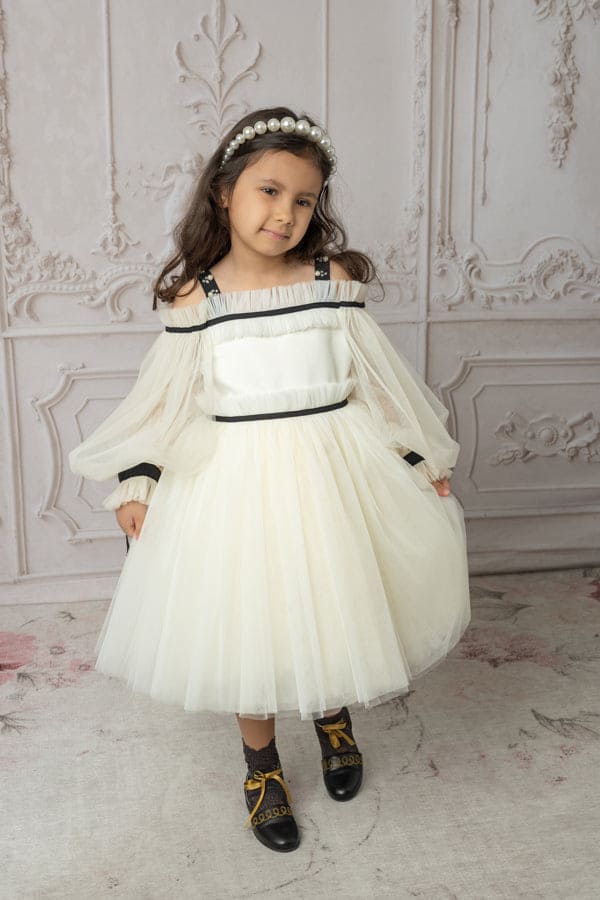 Baby Girls | Coco-Ivory Tulle Dress | Ivory