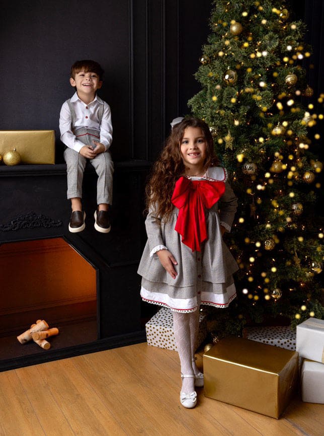 Baby Boys | George Print Top and Pants Set | Tartan