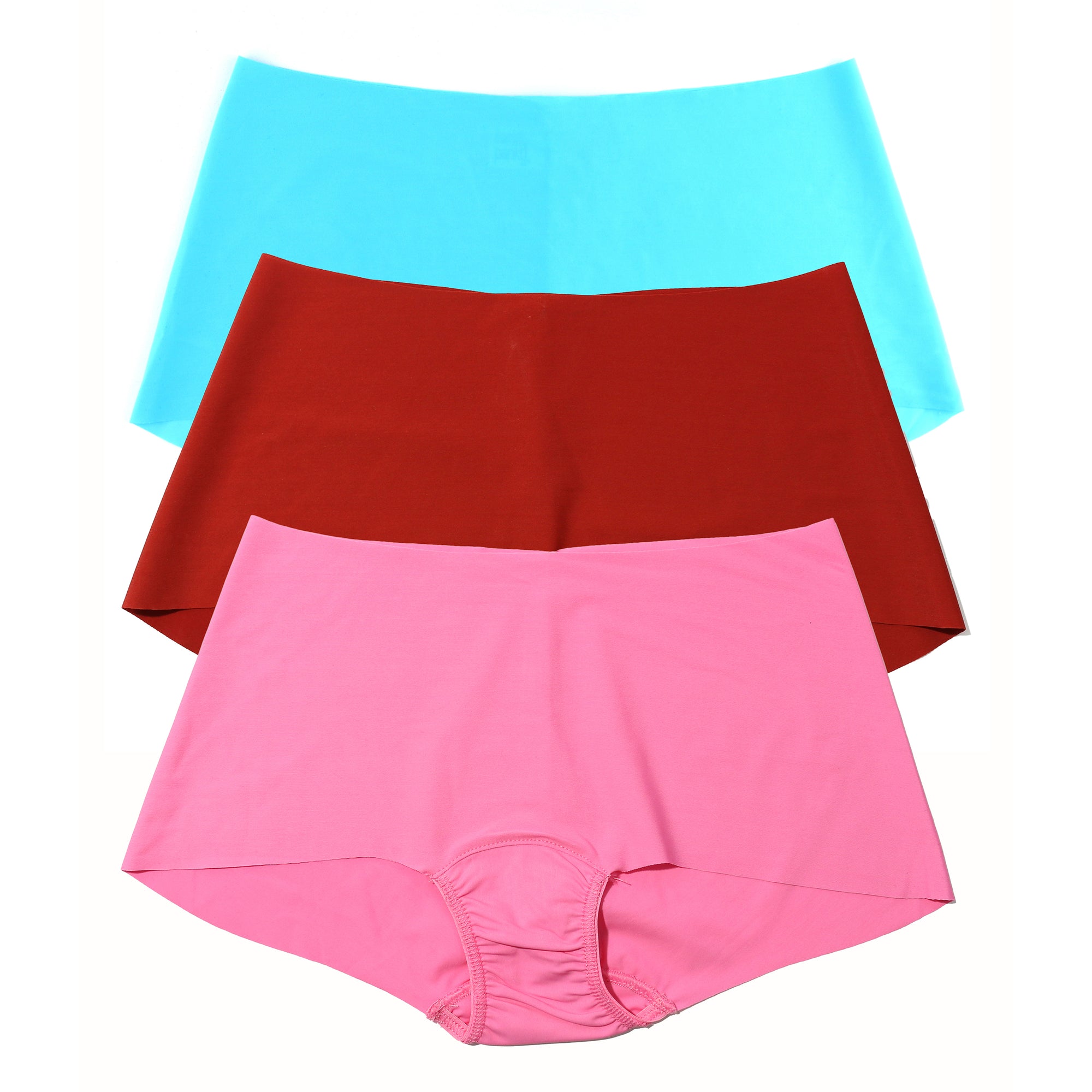 3-Pack Breathesoft Boyshort | Pacific Blue, Taffy, Sundried Tomato