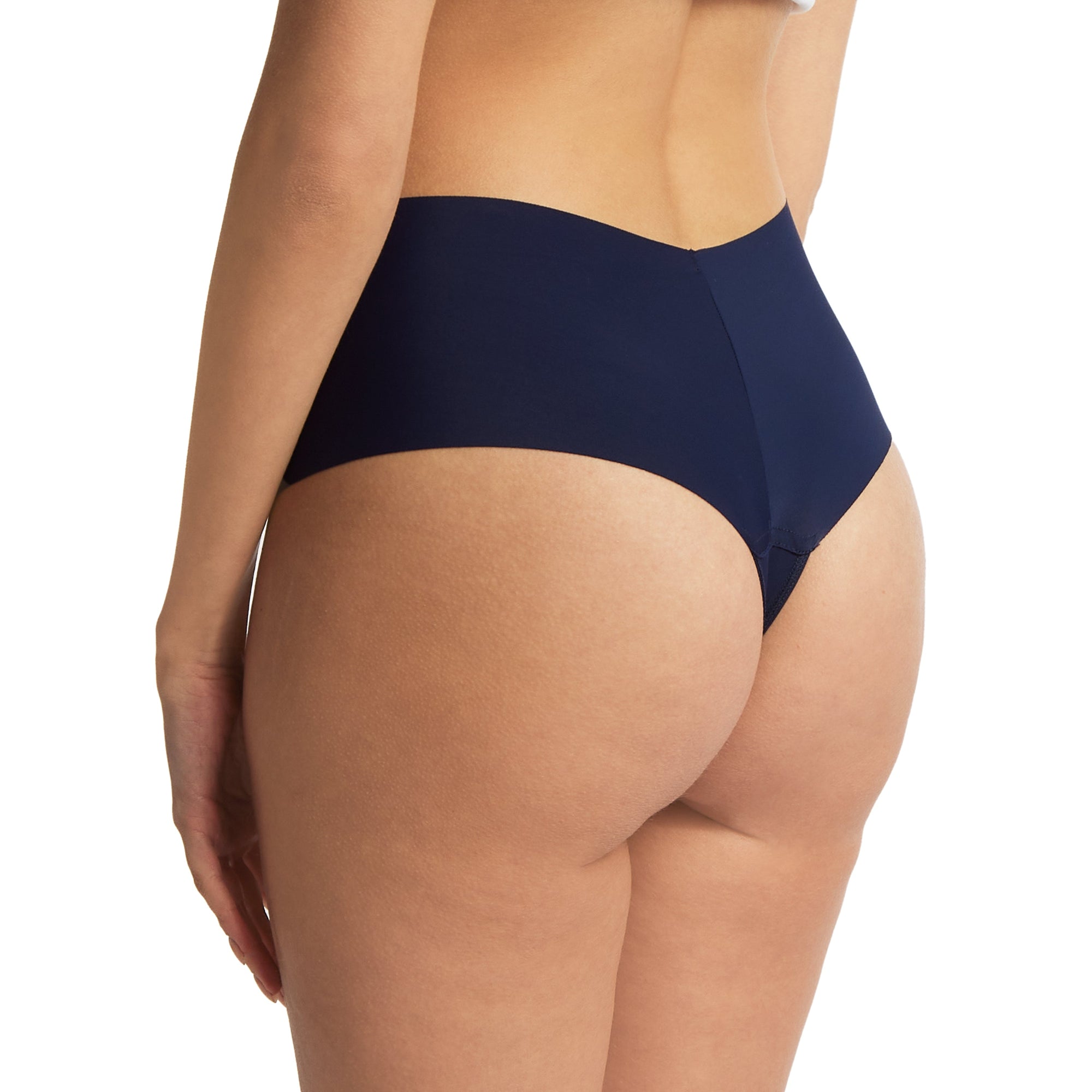 BreatheSoft Hi-Rise Thong | Blackberry Crumble (Blue)