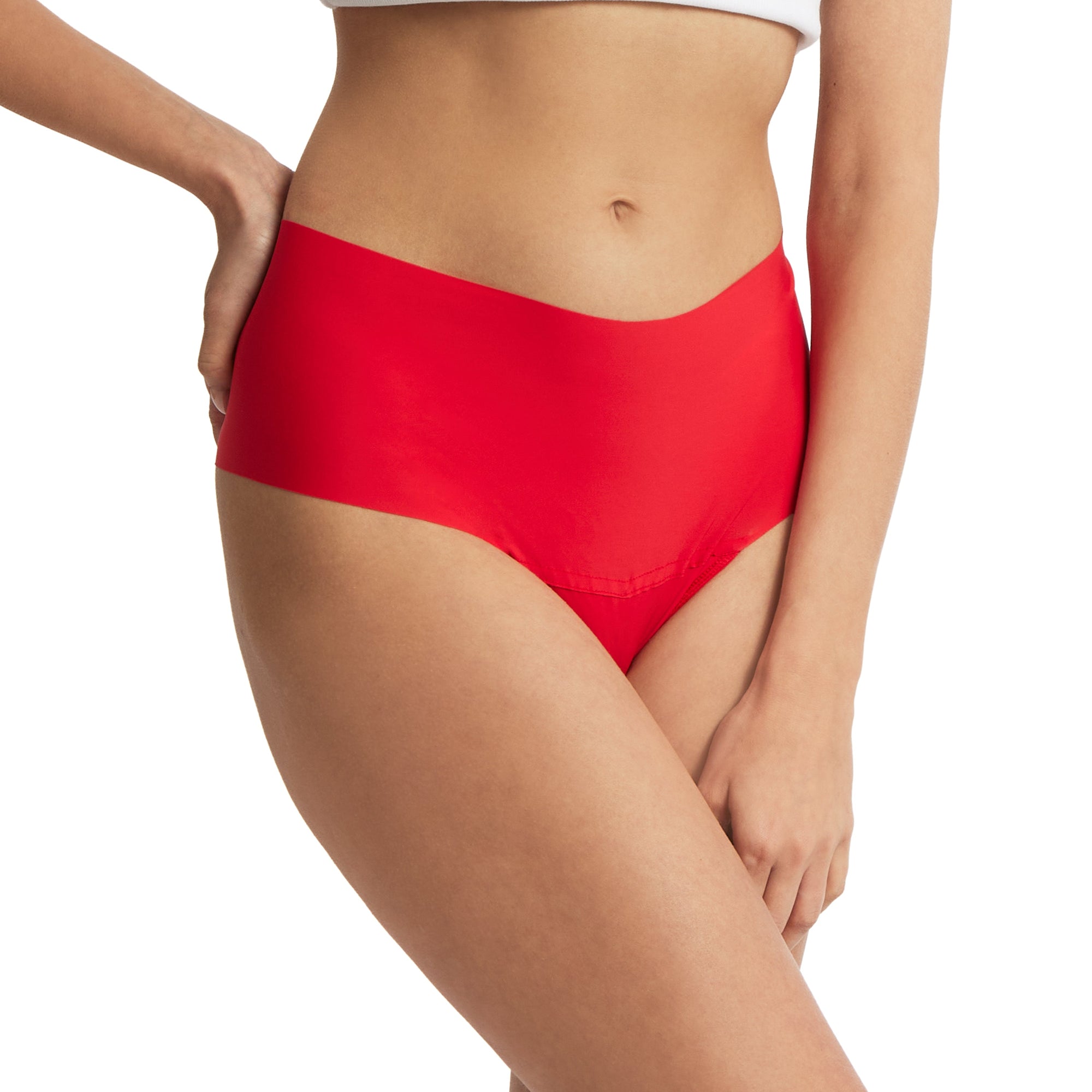 BreatheSoft Hi-Rise Thong | Sleigh Queen (Red)