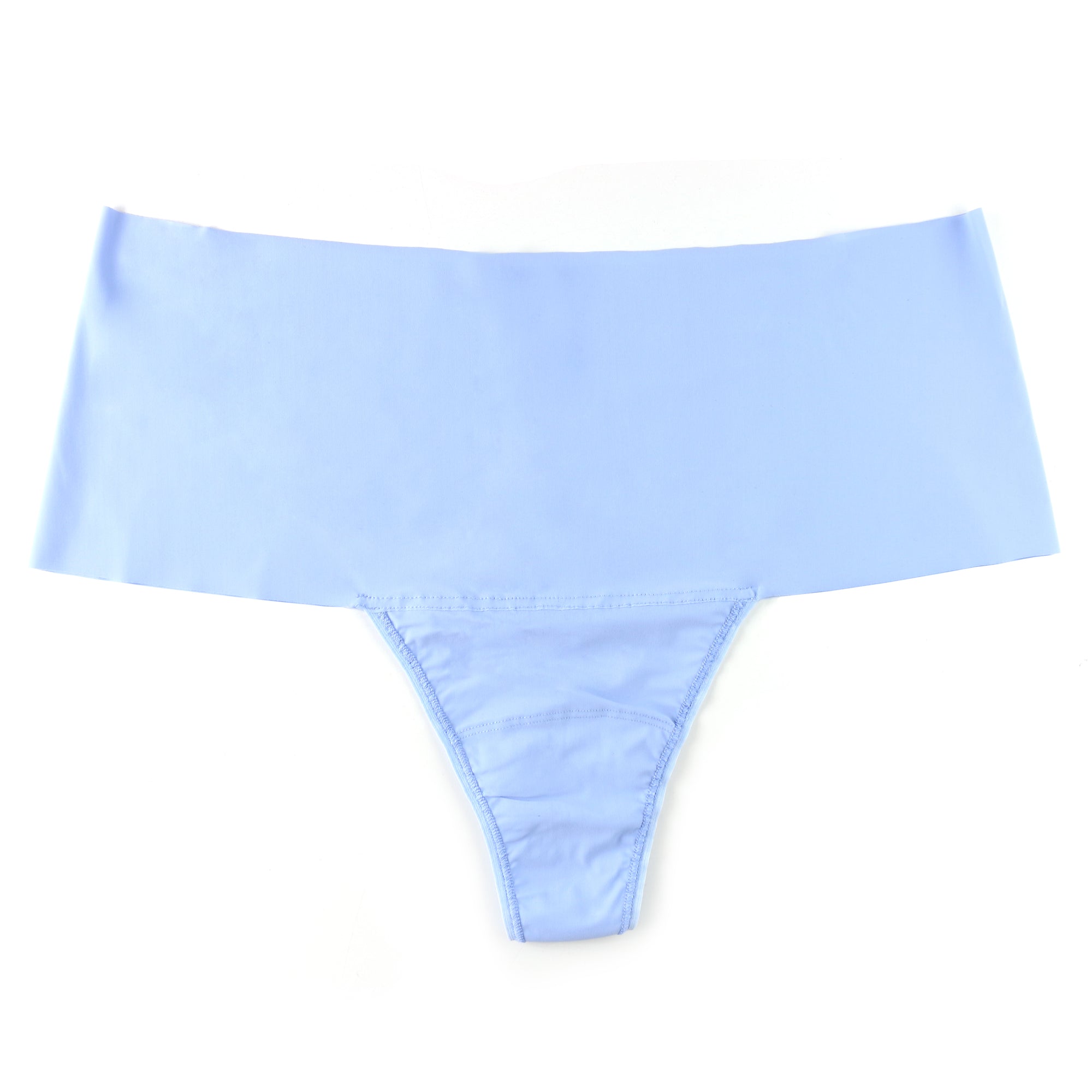 Plus Size Breathesft Hi-Rise Thong | Fresh Air (Blue)