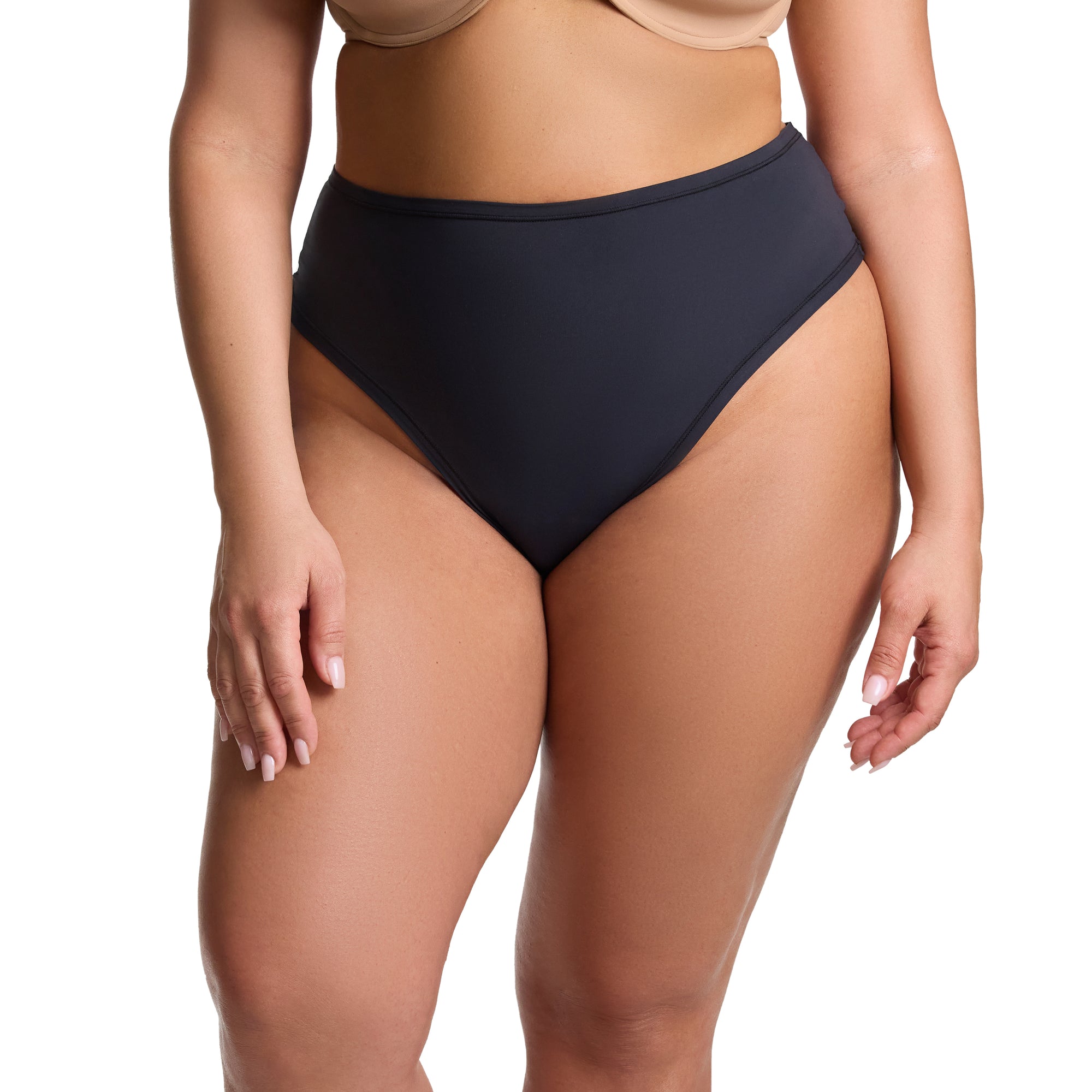Plus Size YourFit One Size High Rise Thong | Black