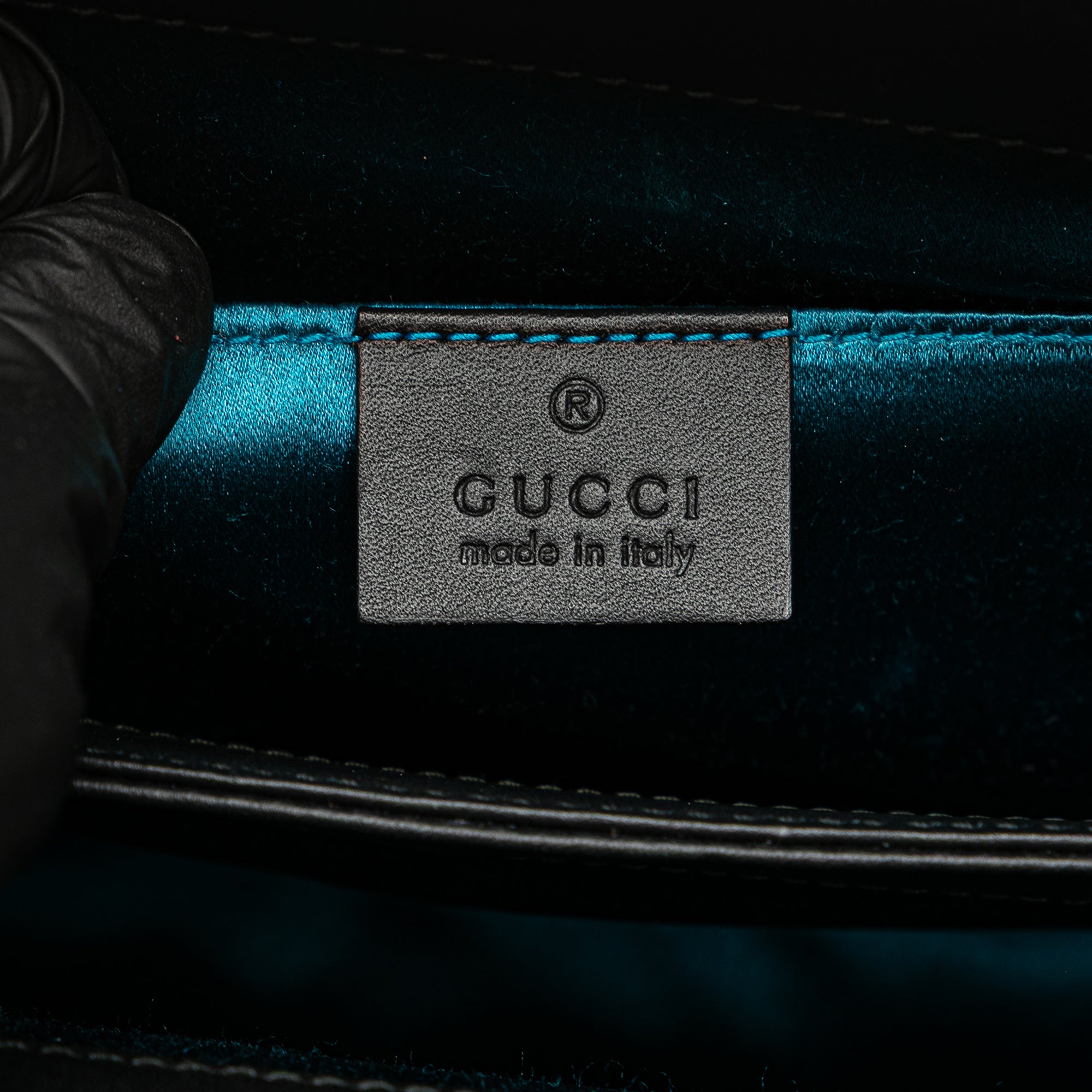 Gucci | Pre-Owned Small Suede Ophidia Chain Crossbody | Red