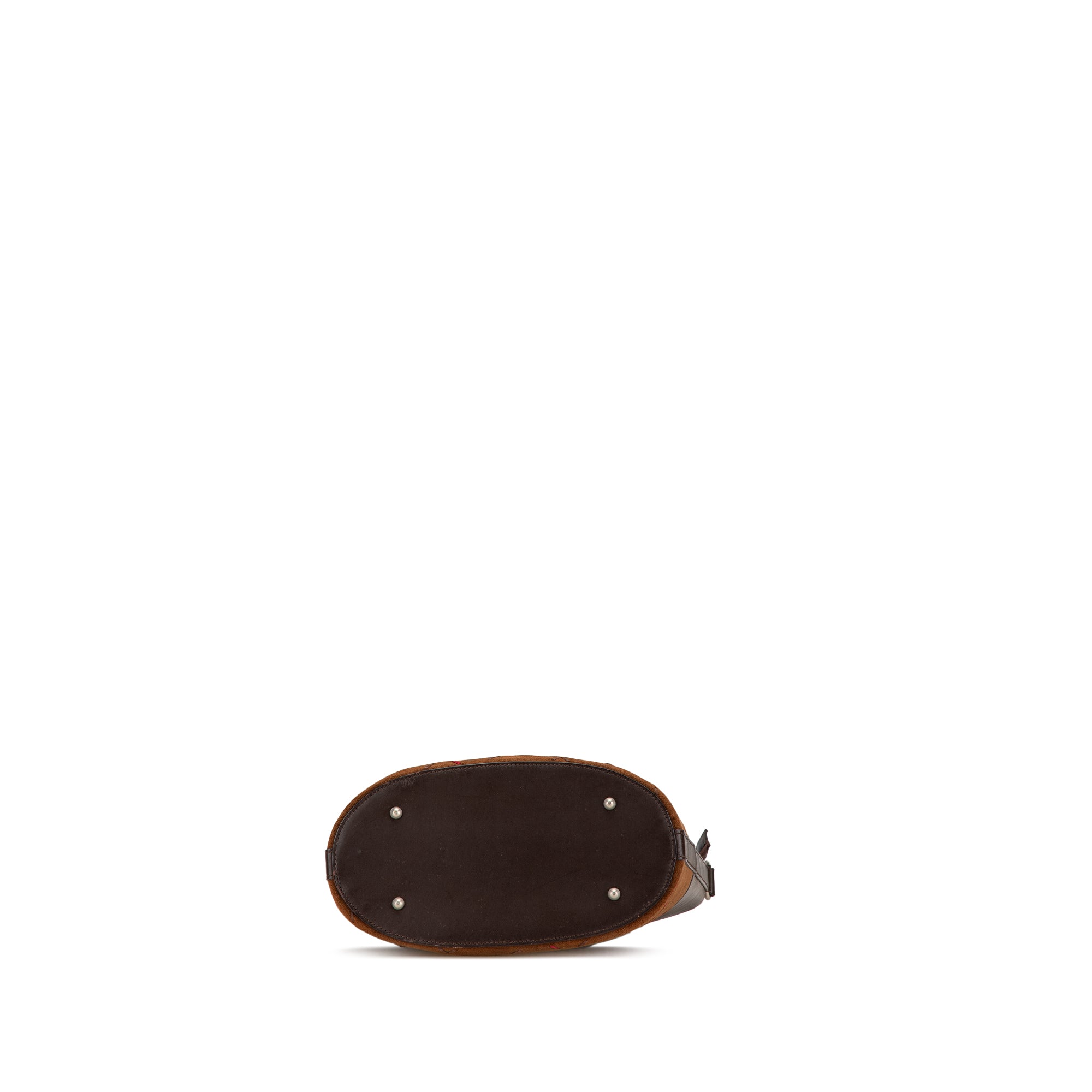 Burberry | Pre-Owned Suede Leather Shoulder Bag | Brown/Dark Brown