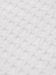 Woolen Parisian-Style Skirt | White