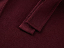 Pure Cashmere Coat | Wine Red