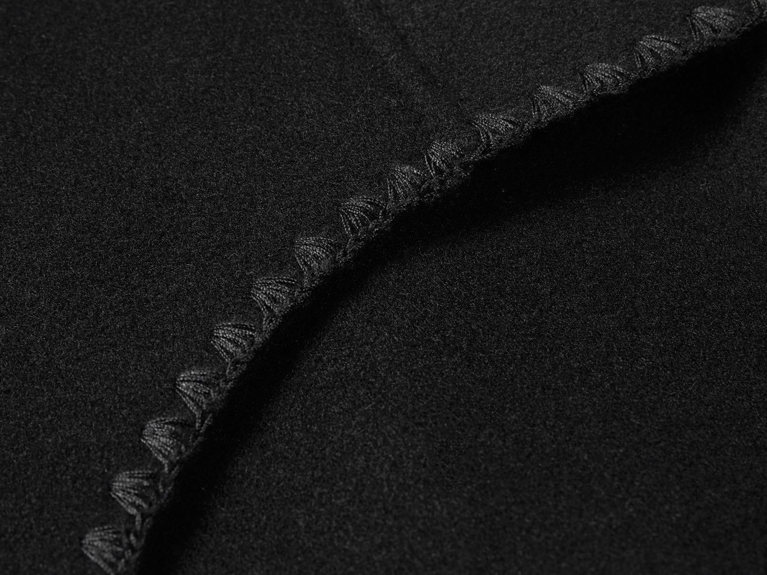 Double-Faced Wool Coat | Black