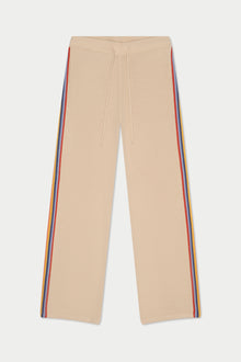 Striped Knit Pant | Beige