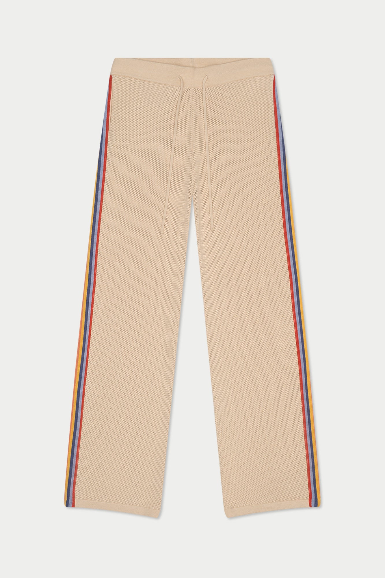 Striped Knit Pant | Beige