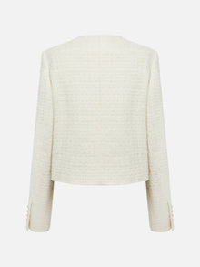 Parisian-Style Wool Jacket | White