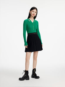 Wool Knitted Sweater | Green