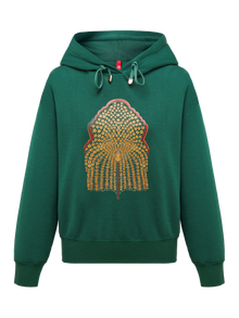 Casual Hooded Sweatshirt | Green