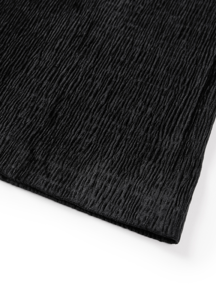 High-Waisted Straight Leg Pants | Black