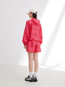 Hooded Sun Protection Jacket | Red