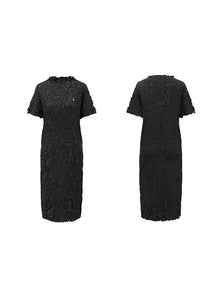 Chinese-Style Maxi Dress | Black