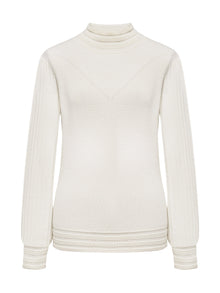 Cashmere Knit Top | White