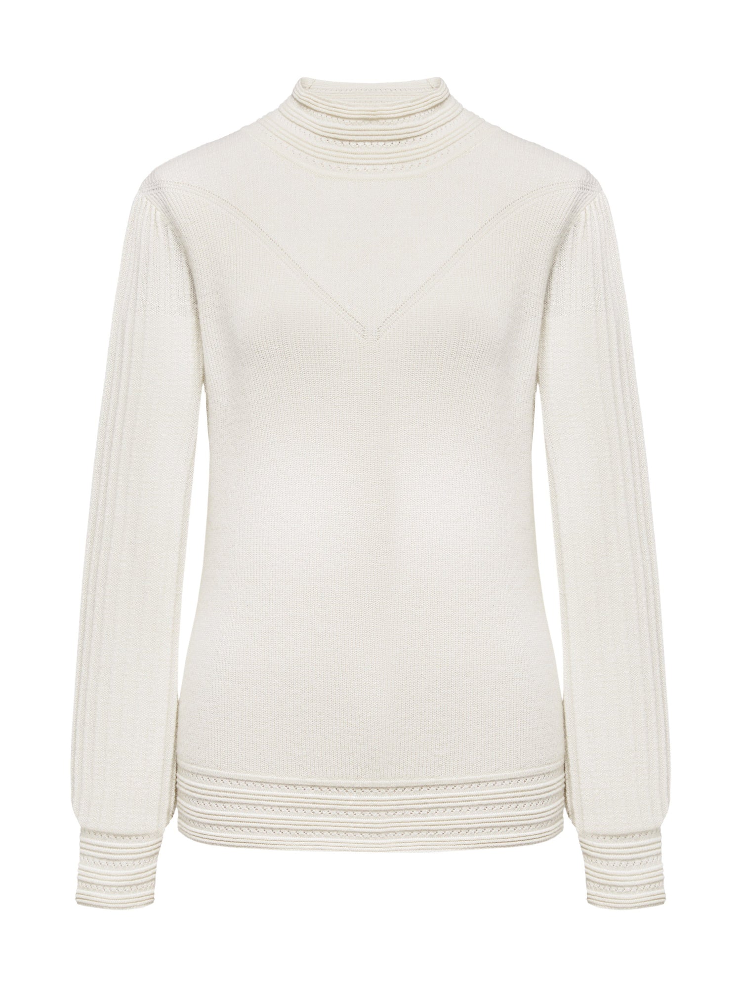 Cashmere Knit Top | White