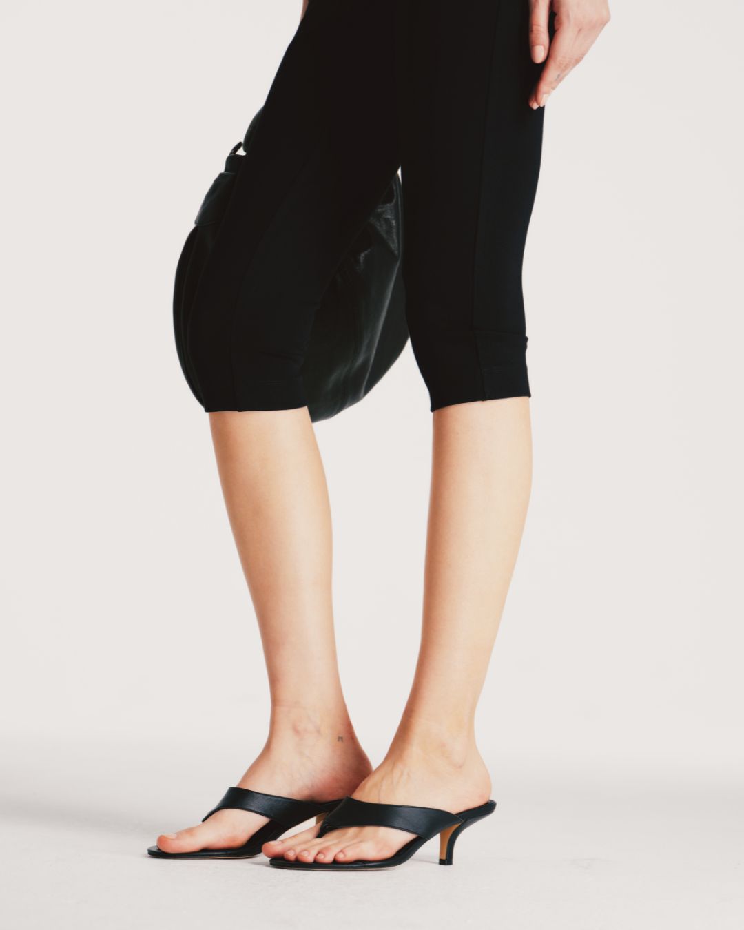 Womens | Marley Leather Heel | Black