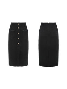 Parisian-Style Skirt | Black