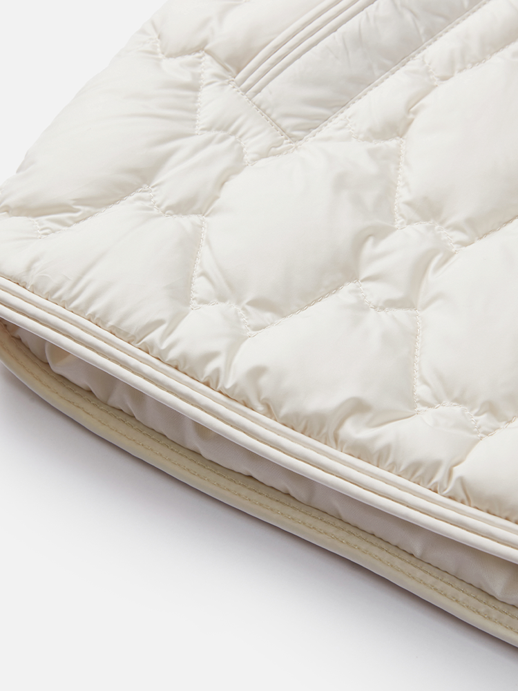 Duck Down Puffer Vest | White