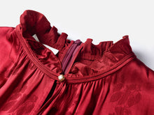 Silk Dress | Wine Red