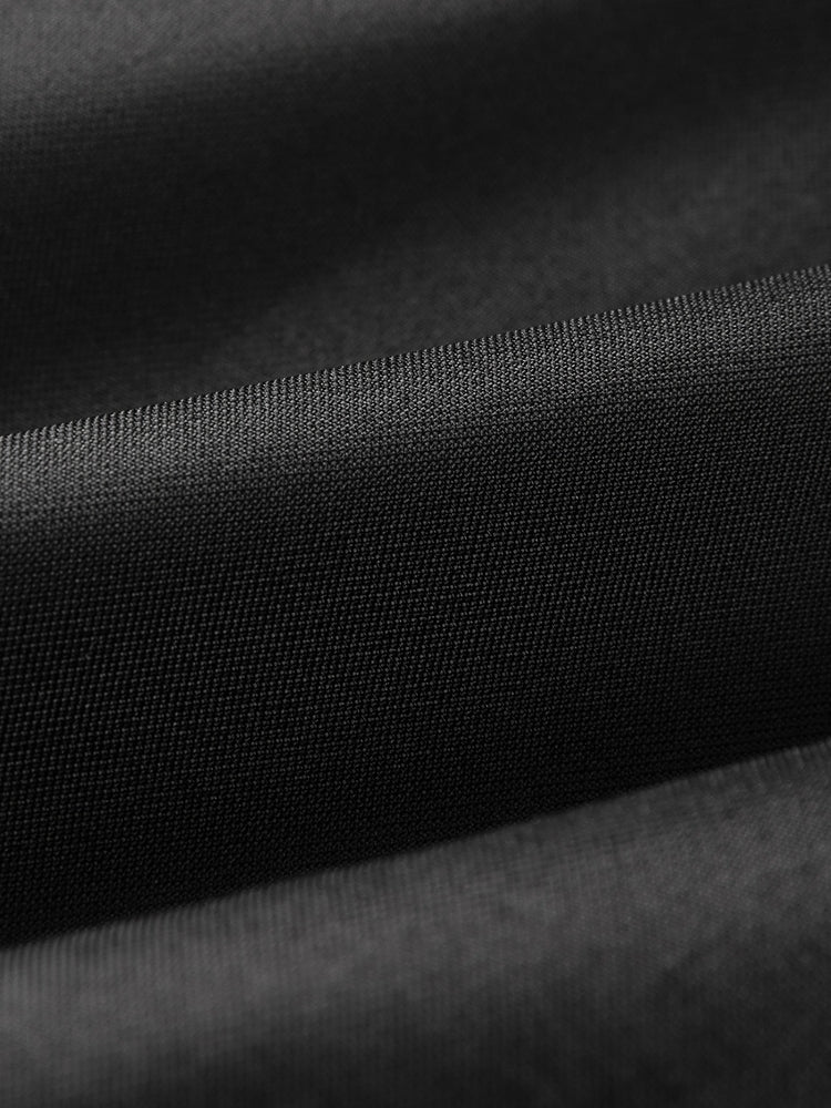 Triacetate Long Trench Coat | Black