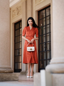 Mulberry Silk Dress | Orange