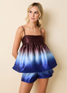 Yarden Top Ombre Twilight / Raisin Brown - Solid & Striped