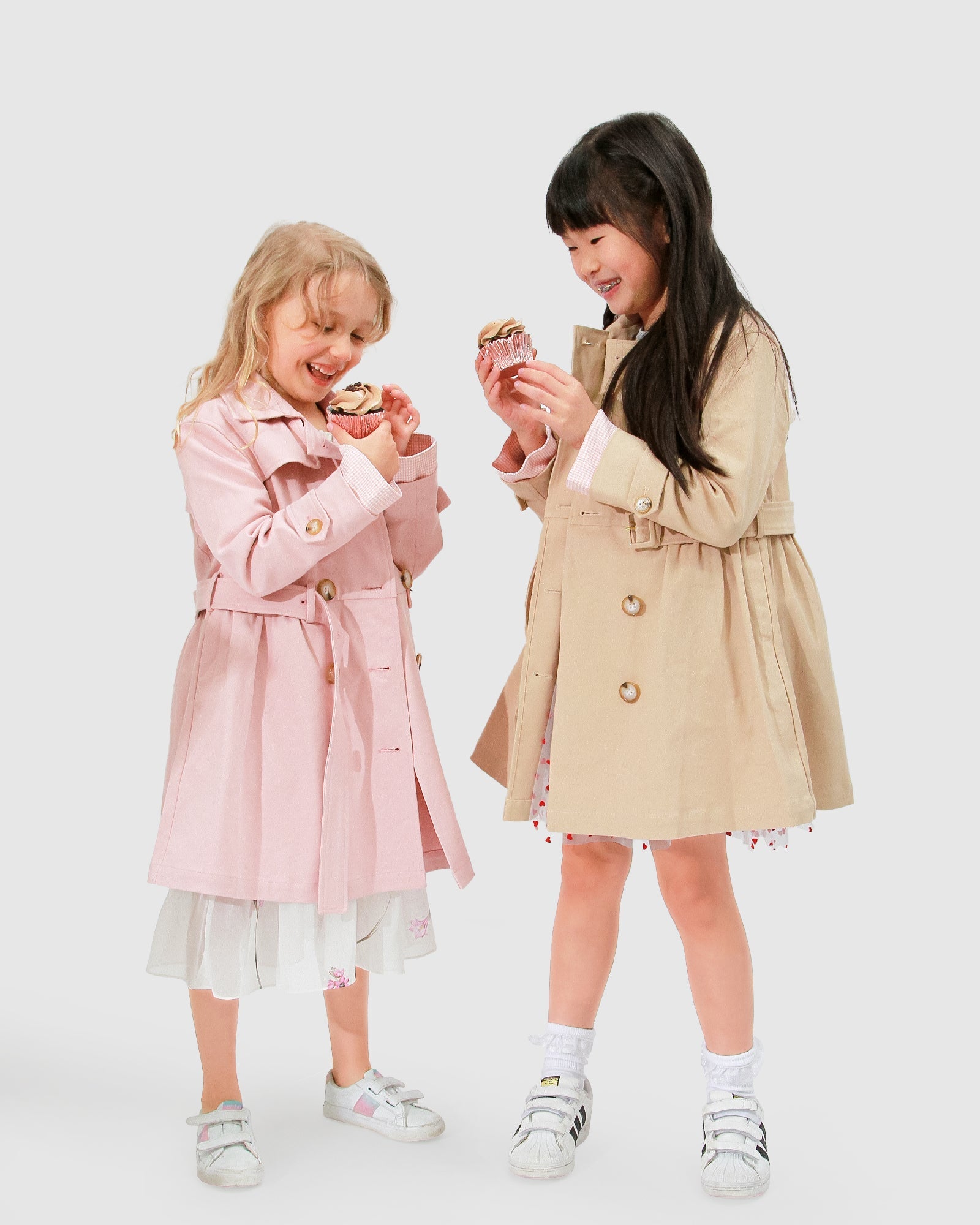 Kids | Miss Sunshine Trench Coat | Blush Pink