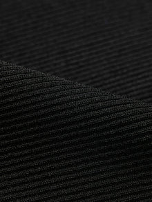 Fake Two Piece Knit Dress | Black