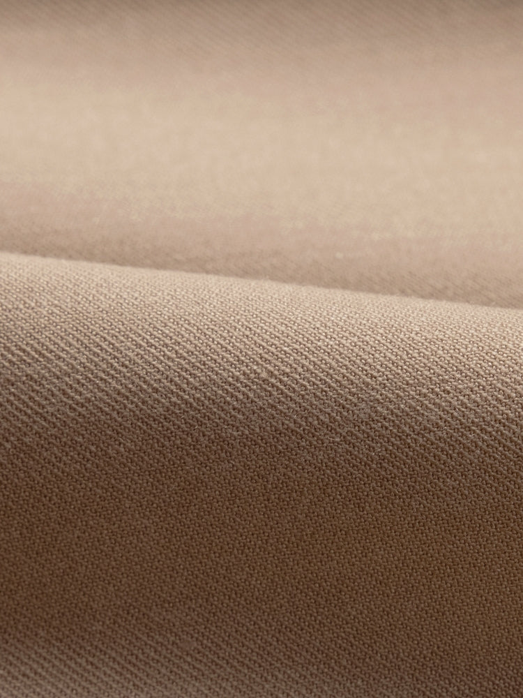 Wool Wide-Leg Office Pants | Khaki