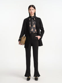 Tailored Wool Coat | Black