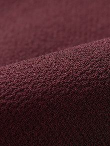 Elegant Pure Wool Coat | Wine Red