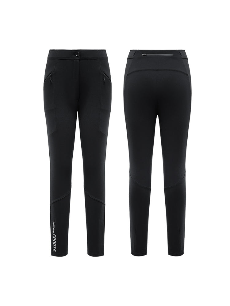 2-Pockets Yoga Pants | Black