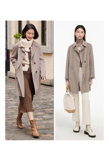 No-Dye Wool Coat | Brown