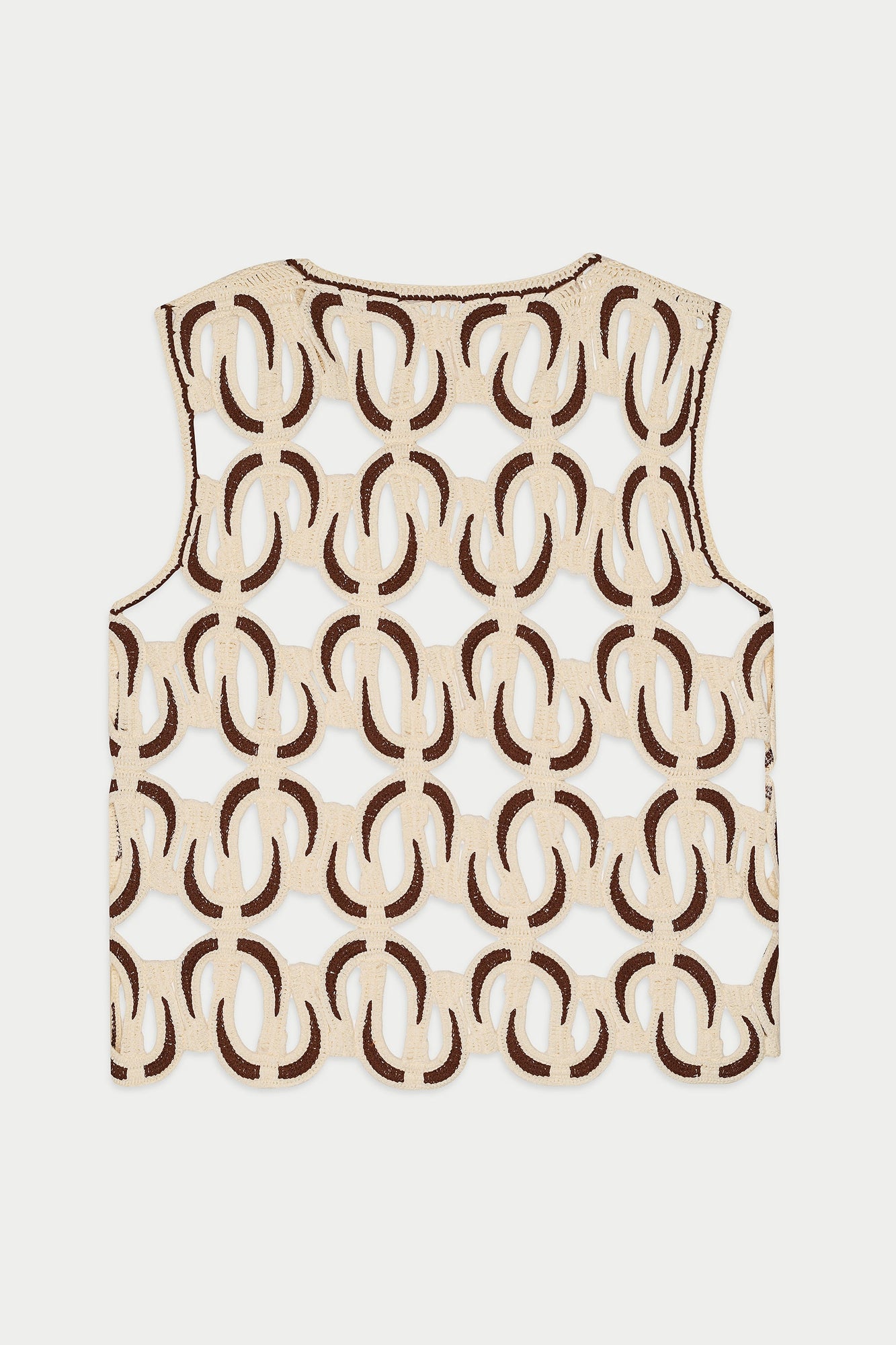 Western Knit Vest | Beige